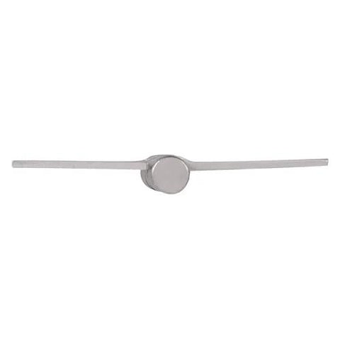 Interior door hinge, 3.5 x 3.5 inches, satin nickel finish, square corners, heavy‑duty steel construction.