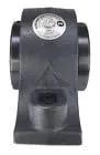 Front view of Heavy Duty Two And A Half Inch Type E Two Bolt Pillow Block Bearing 19321208 with double taper roller bearings.