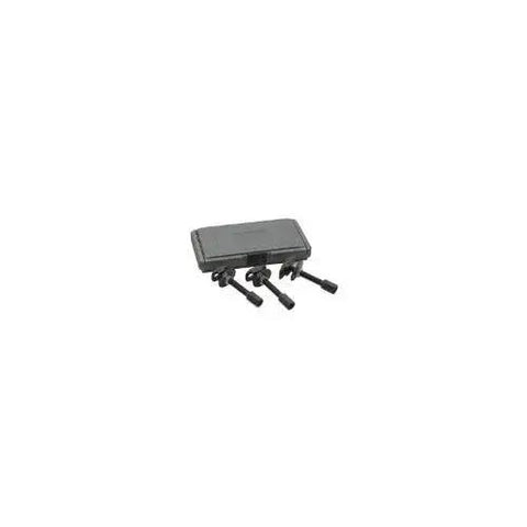 Rear Axle Bearing Puller Set Three Piece For Semi Floating Bearings On Most Domestic Cars Includes One By One Seven Eighths Inch Puller And One And Fifteen Sixteenths By Two And Three Eighths Inches Puller Sturdy Steel Construction For Longevity And displayed with blow-molded case