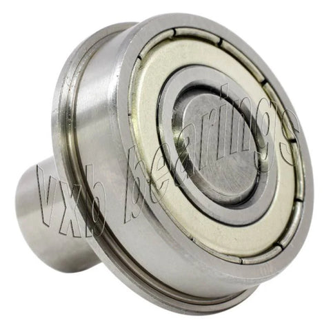 1/2 Inch Flanged Ball Bearing with 5/16 diameter integrated 1 Axle - VXB Ball Bearings