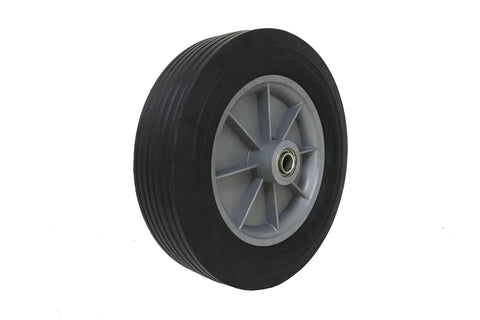 Shepherd Hardware 9654 12 Inch x 2-5/8 Inch Hand Truck Replacement Wheel with Solid Cushioned Rubber Tire and Polypropylene Hub