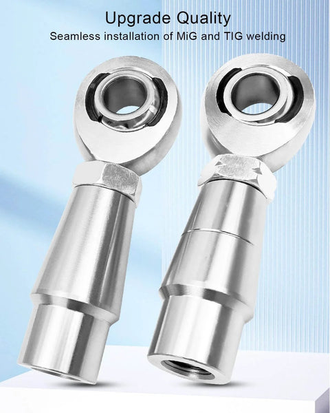 1/2 Heim Joints Rod End Kit with Left and Right Hand Threads, Chromoly Hard Chrome Plated Panhard Rod Ends, seamless install