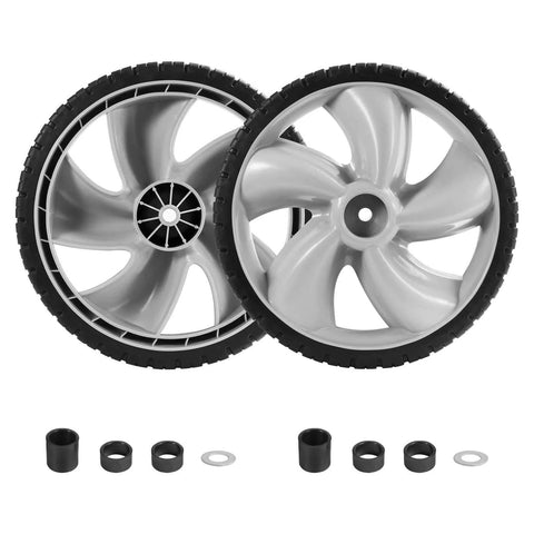 12 Inch Lawn Mower Rear Wheels 2 Pack Replacement for Arnold 490-324-0002 with accessories