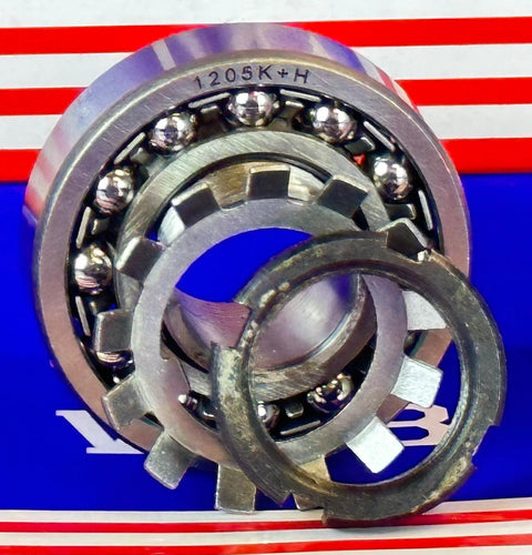 1205K+H Tapered Self Aligning Ball Bearing - Adapter Sleeve 25x62x16mm