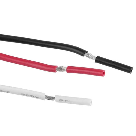 Close-up of wires for 120V Outdoor Photoelectric Switch With Light Sensor, Auto On At Night For Exterior Lighting Fixtures, Hard Wired