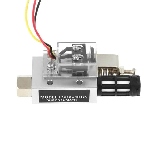 12V Venturi Vacuum Generator Ejector SCV-10CK with PR1/4 thread, pneumatic vacuum source for industrial automation.