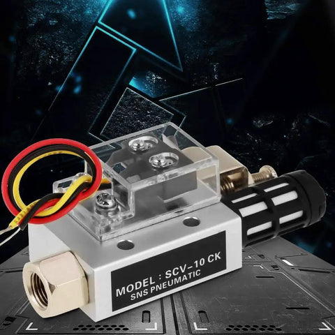 Venturi Vacuum Generator Ejector For Air Compressors, 12V Pneumatic Vacuum Source with PR1/4 Inch Female Thread, SCV-10CK