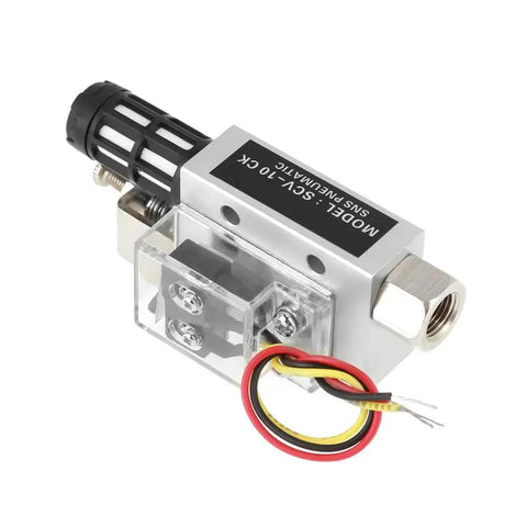 Venturi Vacuum Generator Ejector For Air Compressors, 12V Pneumatic Vacuum Source, Negative Pressure Generator With PR1/4 Inch Female Thread, SCV-10CK Compatible