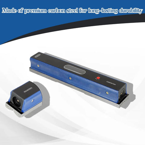 12 Inch Precision Level With 0.0002 Per 10 Inch Sensitivity Pro Grade Machinist Level Tool with blue carbon steel build