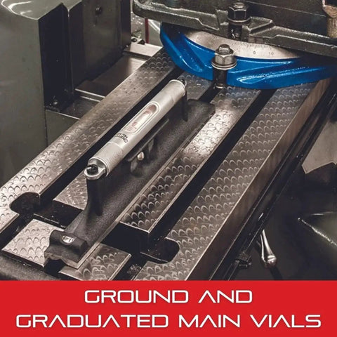 Machinists Level With Ground And Graduated Main Vial For Precision Machining In Machine Shop And Tool Room Use 12 Inch