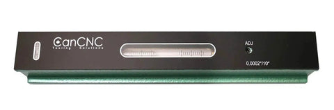 12 Inch Professional Master Precision Level With V Groove Base And Adjustable Main Vial Delivers 0.0002 In Per 10 In Accuracy, Includes Cross Vial, Insulating Grip, ANSI Standard, Rugged Cast Iron Construction In Fitted Box By Accusize Industrial Tools, front view