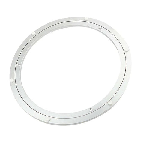 12 Inch Aluminum Heavy Duty Lazy Susan Turntable Bearing, Round Swivel Plate Hardware for Dining Tables in durable aluminum alloy design.