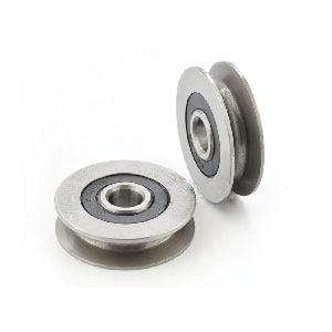 12mm Bore Bearing - 50mm Steel Wire Rope Cable Track Pulley 12x50x13mm
