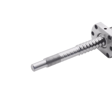 Close-up of ✝️ 12mm Ball Screw SFU1204 RM1204 with Nut (End Processing), Length 9.84 inch / 250mm, Precision Part for CNC Machine.