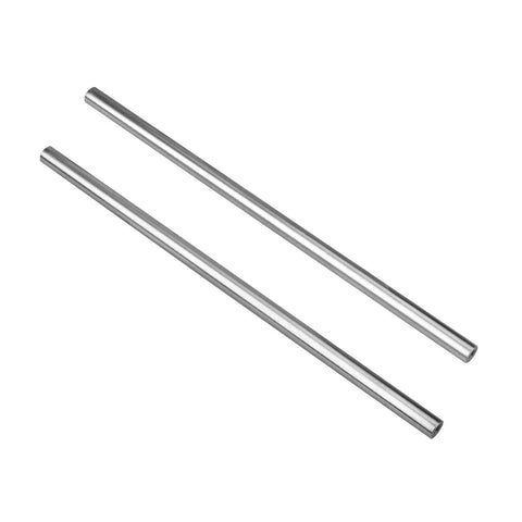 12mm Chrome Plated Linear Rods 450mm Long, 2pcs Solid Linear Motion Shafts with M6 Internal Threaded Ends, Easy Install Linear Guide Rods