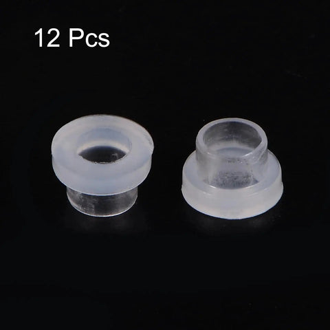 12 Pack Nylon Flanged Sleeve Bearings 4.5mm Bore 5.8mm OD 5mm Length 8mm Flange Diameter 2mm Flange Thickness White