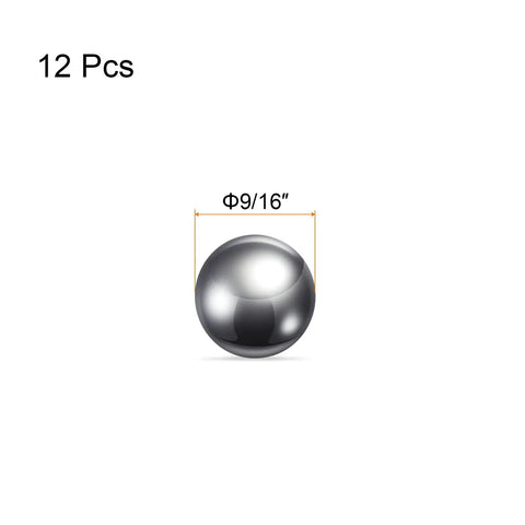 Top Notch 12 Pcs Precision Balls Nine Sixteenth Inch Diameter G10 Chrome Steel Bearing Balls for industrial use shown