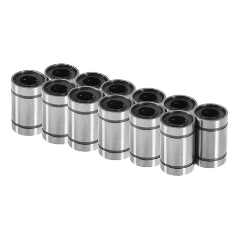 ✝️ 12PCS LM6UU Linear Bearings, 6mm Bore Dia Linear Motion Bushing with Double Side Rubber Seal Great for CNC Machine