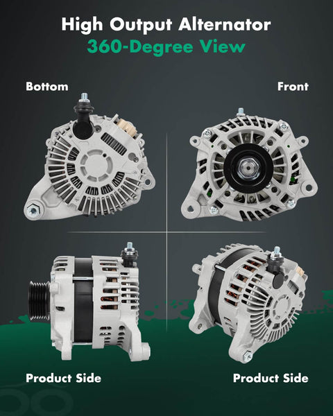 Alternator Replacement for Scion FR-S 2.0L 2013-2016, Subaru BRZ 2.0L 2013-2015, Toyota 86 2.0L 2017-2019, 360-degree view