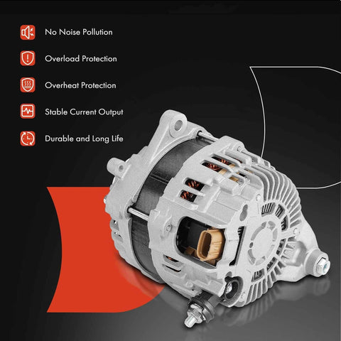 Beefed Up 12V 130A Alternator For Scion FRS 2013 2016, Subaru BRZ 2013 2016, And Toyota 86 2017 2019, 2.0L H4 Engine, Six Groove Pulley