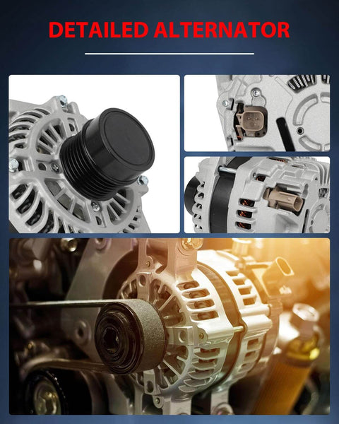 12V 160A Alternator Replacement For Dodge Journey 2.4L 2009 To 2019 And 3.5L 2009 To 2010 And 3.6L 2011 installed view