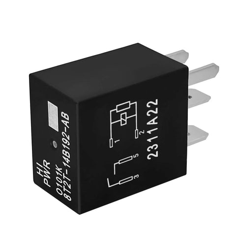 12V DC 4 Pin Plug In Automotive Relay Set Of 2 For Ford Vehicles OEM Replacement, 30A Load Rating, Drop In And Ready To Go