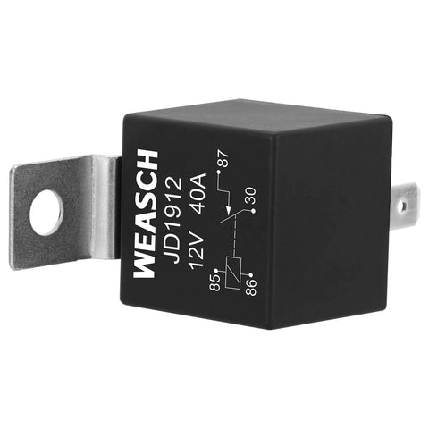 2 Pack JD1912 12V 40A Car Relay SPST Four Pin Waterproof Auto Electrical Switch for boats, trucks, tractors, motorcycles, ATVs