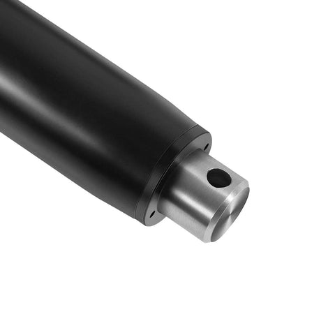 Close-up of 12V Beefed Up Short Extreme Duty Actuator With 2.25 Inch Stroke And Five Sixteenths Inch Hardware Leads With Deutsch Connectors Replacement For Lenco101XDS