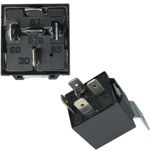 80 And 60 Amp 12V Five Pin SPDT Automotive Relay Kit With Heavy Duty Pigtails, close-up view showing pin configuration