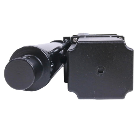 JEENDA 8-inch DC 12V hydraulic linear actuator with black metal housing, side view