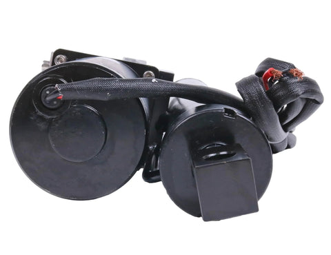 Electric linear actuator, 8-inch, DC 12V, heavy-duty black motor with wiring harness