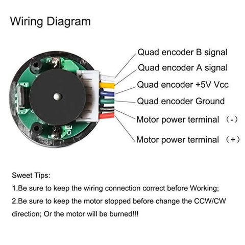 Speed Encoder Wiring Arduino 12V gear motor with encoder - High speed & reliabl...