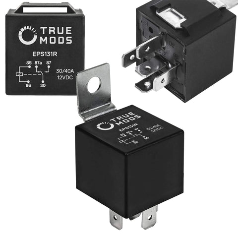 10 Pack Bosch Style 5 Pin 12V SPDT Automotive Relays Set With 30A Or 40A Switching Ground 85 VDC 30 Trigger 86 NC 87a NO