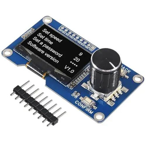 1.3 Inch OLED Display Module With EC11 Rotary Encoder Button, I2C Interface, SH1106 Driver, White Screen, Perfect For Arduino Projects