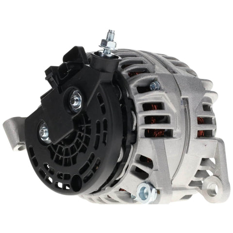 Side view of New 132 Amp 12V Beefed Up High Output Alternator for Dodge Ram Pickup 3.7L 4.7L 2007 with CW rotation