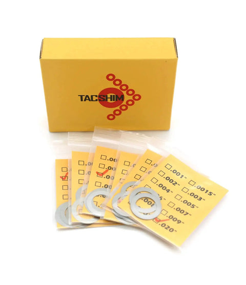 14 Pack Half Inch 28 TPI Barrel Shim Kit for .223 and 5.56 Muzzle Brakes, Precision Stainless Steel 304 Alignment Set