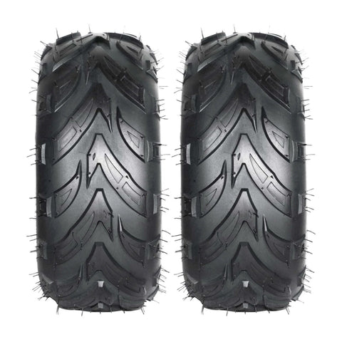 Front view of 145/70-6 ATV UTV Go Kart Tires 145x70x6 4Ply Rated Tubeless Rubber Tires Pack of 2, suitable for racing and utility use.