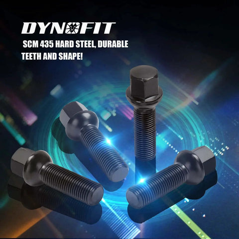 14x1.5 Lug Bolts for 20 mm Wheel Spacers, Compatible with Audi A3 A4 A8 S6 S7 S8, displayed on a digital background