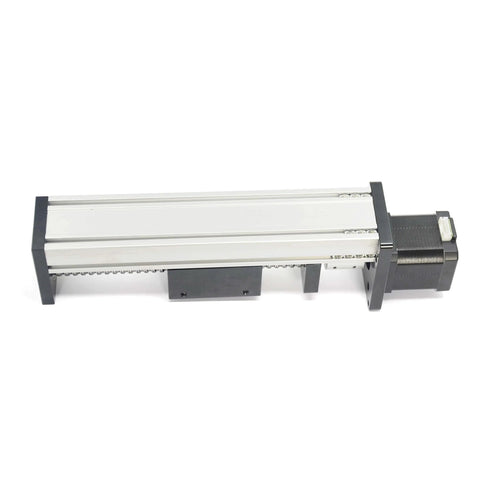 150mm Travel Linear Stage Actuator with SFU1605 Ball Screw and NEMA17 Stepper Motor, square rails for CNC routers.