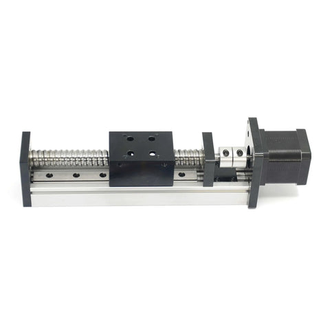 150mm Travel Linear Stage Actuator with SFU1605 Ball Screw and NEMA17 Stepper Motor, Square Linear Rails for CNC