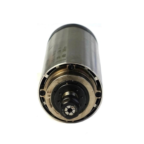 Front view of 1.5KW Air Cooled CNC Spindle Motor 220V With ER11 ER16 Collets 80mm Bearing GDZ-80-1.5F For Milling