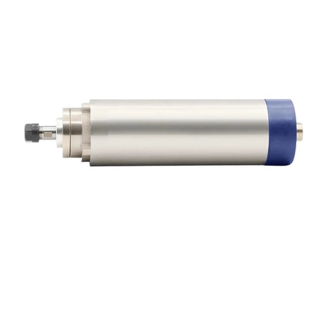 1.5KW Air Cooled ER11 Spindle Motor for CNC Machines, 65mm Diameter, side view with 4 ball bearings, 220V/380V compatible