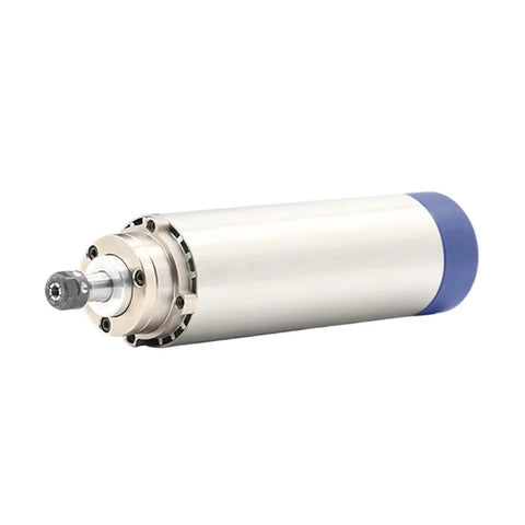 Side view of 1.5KW ER11 Air Cooled Spindle Motor For CNC Machines 65 Millimeter Diameter With Four Ball Bearings