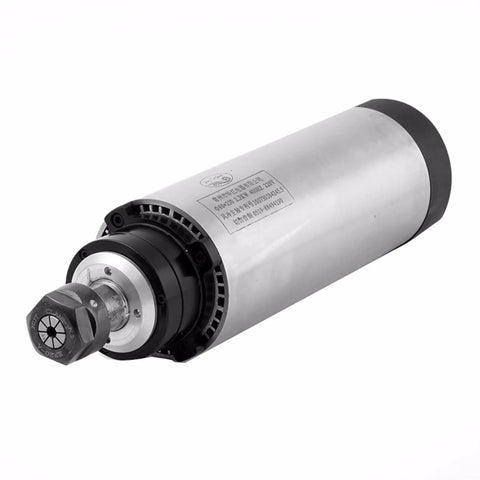 Beast 1.5kW Air Cooled CNC Spindle Kit with 65mm Clamp, 13 ER11 Collets, 220V VFD Inverter, 0-24,000 RPM shown from side