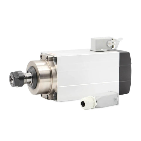 1.5kW ER20 CNC Spindle Motor with square spindle for milling water cooled quiet operation high speed live spindle 220V