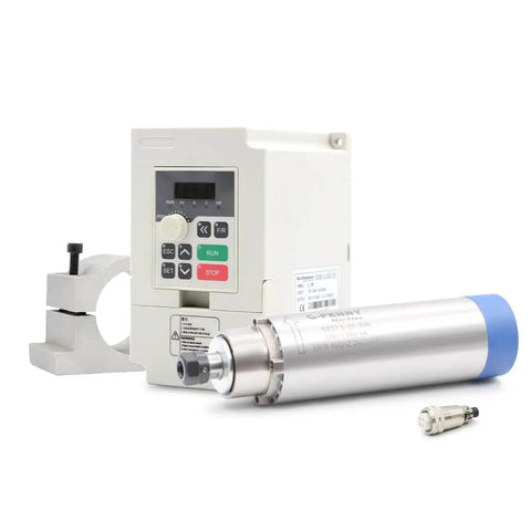 1.5KW ER16 Air Cooled Spindle Motor Kit With 220V Inverter And 65mm Bracket For CNC Machining High Reliability
