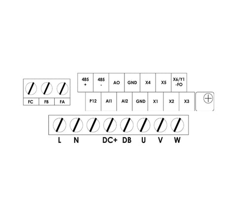 Wiring diagram for 1.5kW ER16 Air Cooled Spindle Motor Kit For CNC Machines Pro Grade Engraving Ready 80x200mm