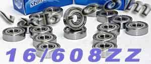 16 inline/Rollerblade Skate Bearing 8mm Bore Shielded - VXB Ball Bearings