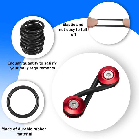 16 Piece Black Bumper Fender Fasteners O Rings Set For Car Replacement Rubber Washers Quick Release Clips Durable Bumper Hardware Easy Install Keeps Your Ride Tight And Rattle Free