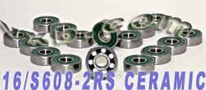 16 Roller Hockey Ceramic Bearing Sealed - VXB Ball Bearings